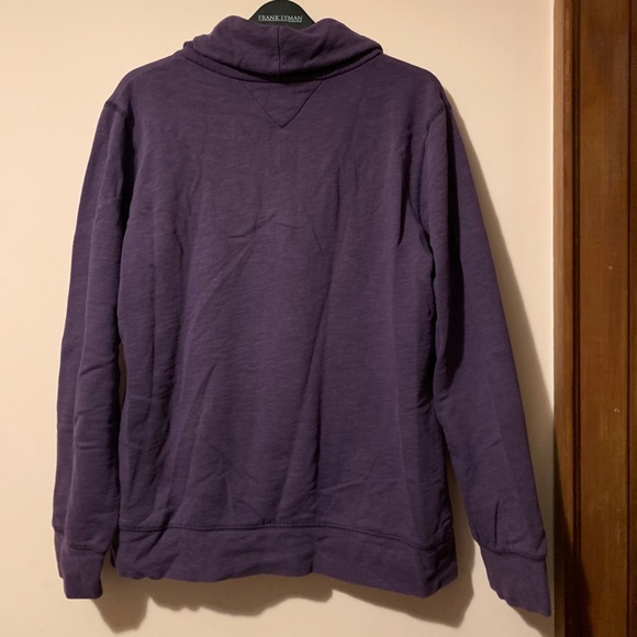 TOMMY HILFIGER Plum Collared Sweater w/ Pocket - Picture 5 of 5